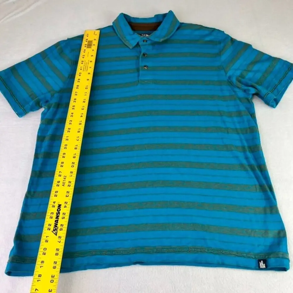 The North Face Polo Shirt Mens Blue Teal California Heritage Golf Performance